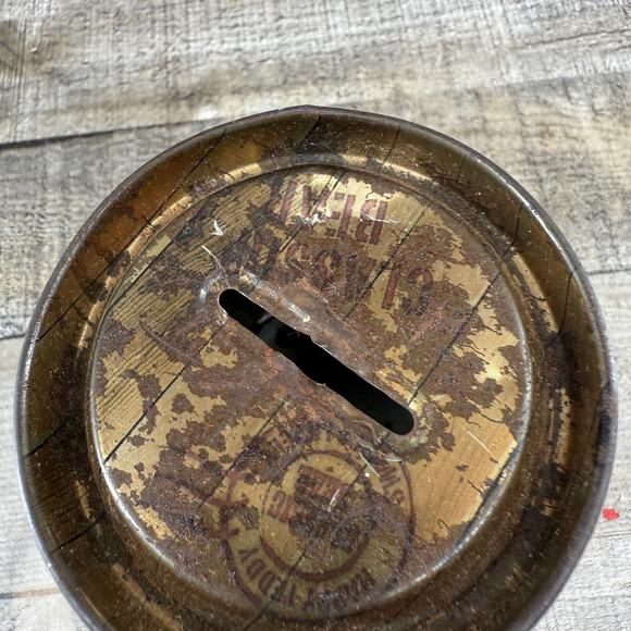 Vintage Classic Bear Tin Piggy Bank Container - Picture 8 of 10